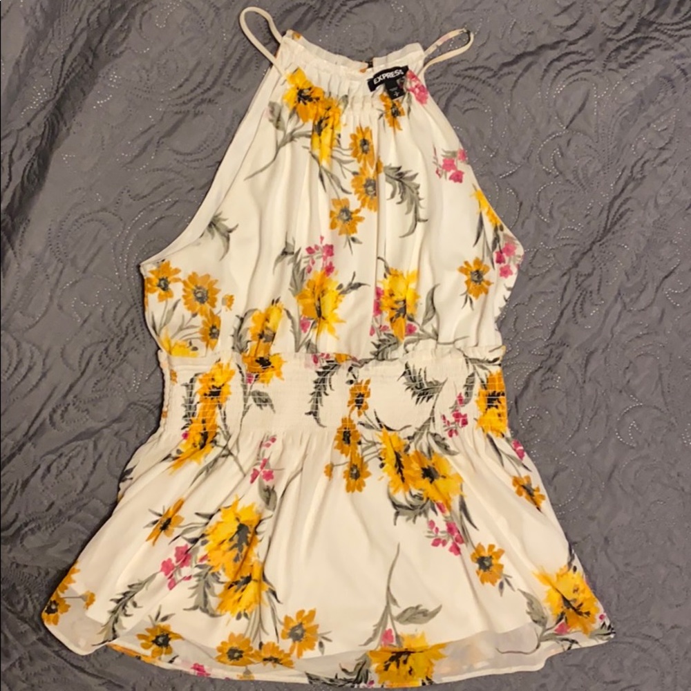 Sunflower halter top